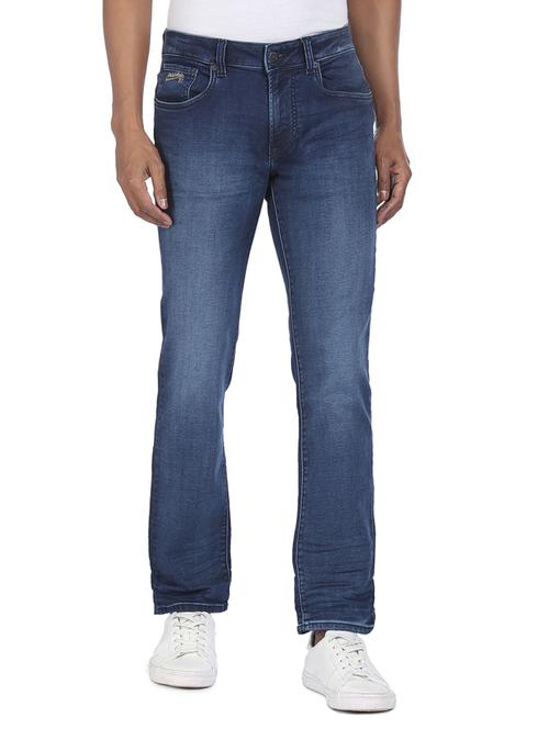 blue solid washed jean - 18336461 - Standard Image - 1