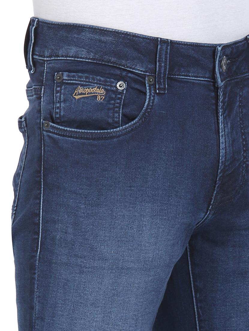 blue solid washed jean - 18336461 - Zoom Image - 6