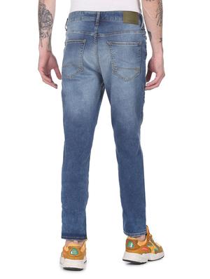 blue solid washed jean - 18336582 - Standard Image - 4