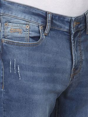 blue solid washed jean - 18336582 - Standard Image - 6