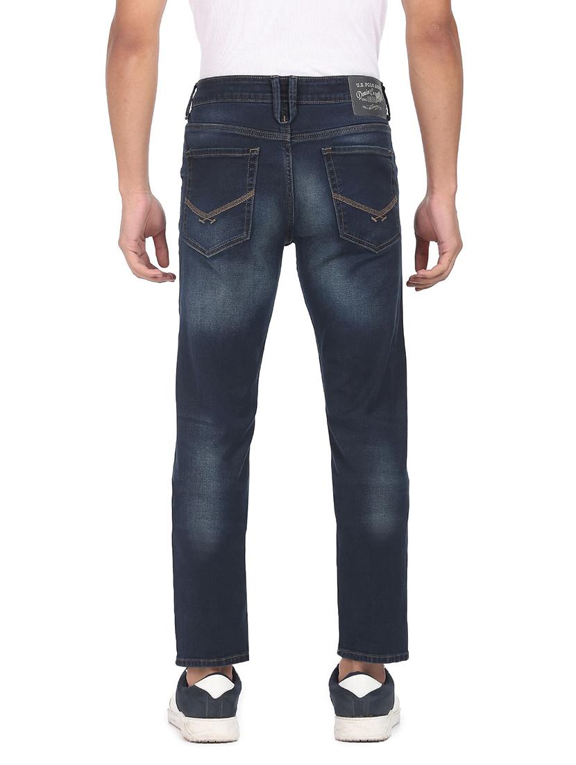 navy-blue light-washed denim jean - 18336627 - Zoom Image - 4