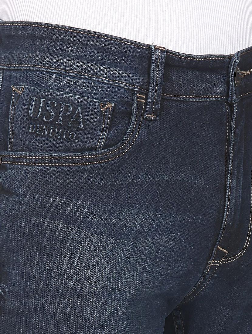 navy-blue light-washed denim jean - 18336627 - Zoom Image - 6