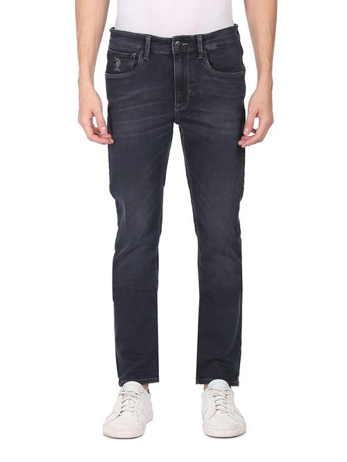 dark blue light-washed denim jean - 18336633 - Standard Image - 1
