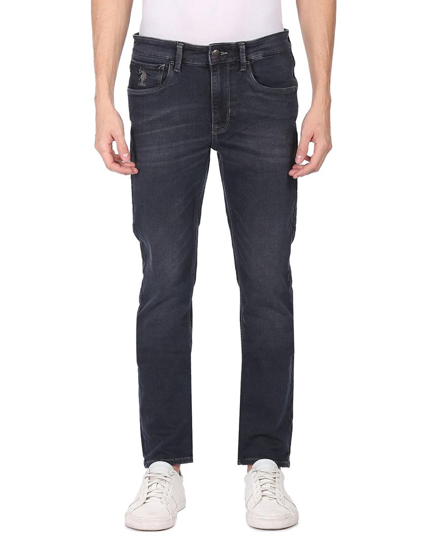 dark blue light-washed denim jean - 18336633 - Zoom Image - 1