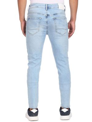blue solid washed jean - 18336680 - Standard Image - 4