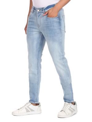 blue solid washed jean - 18336683 - Standard Image - 3