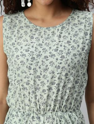 round neck floral jumpsuit - 18336935 - Standard Image - 5