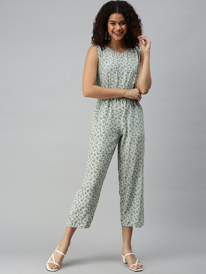 round neck floral jumpsuit - 18336935 - Zoom Image - 2