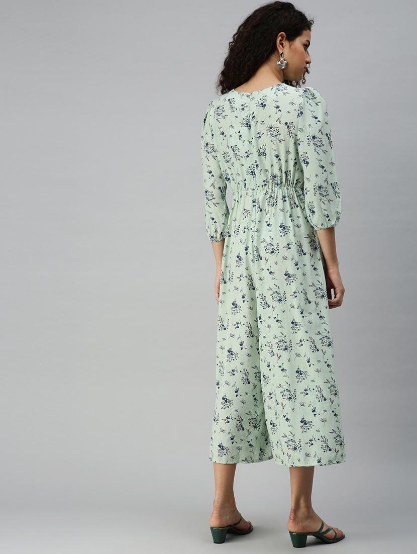 round neck floral jumpsuit - 18336942 - Zoom Image - 4