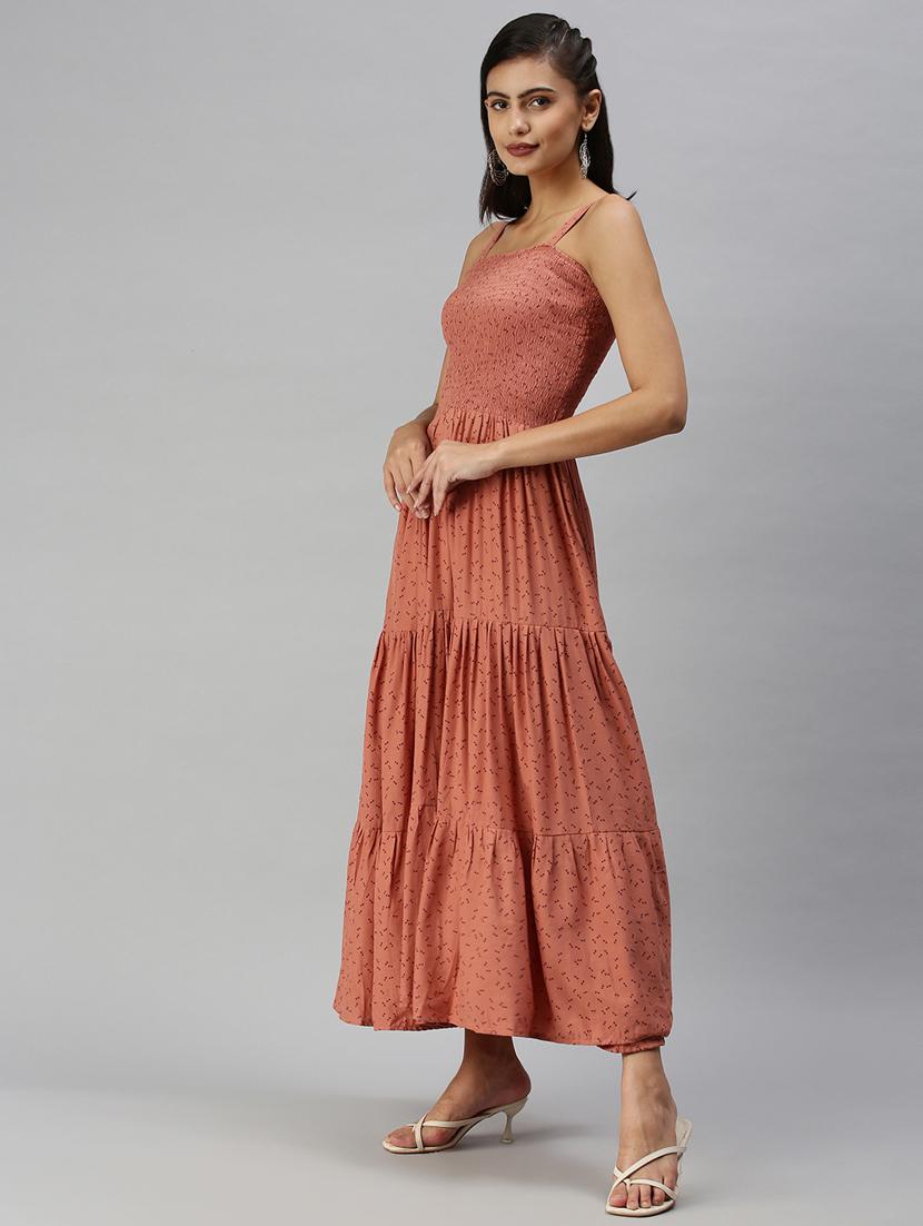 tie front printed flared dress - 18337316 - Zoom Image - 3