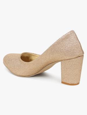 pink synthetic slip on pumps - 18338543 - Standard Image - 3