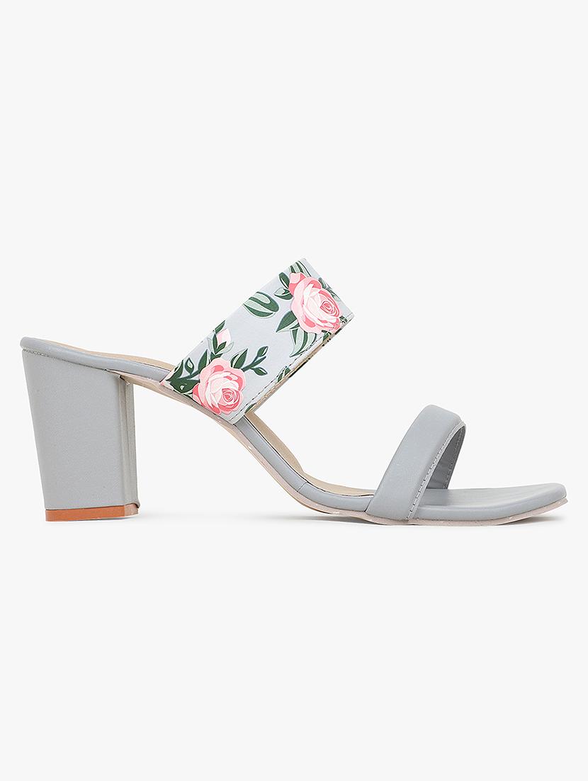 grey synthetic slip on sandals - 18338559 - Zoom Image - 2