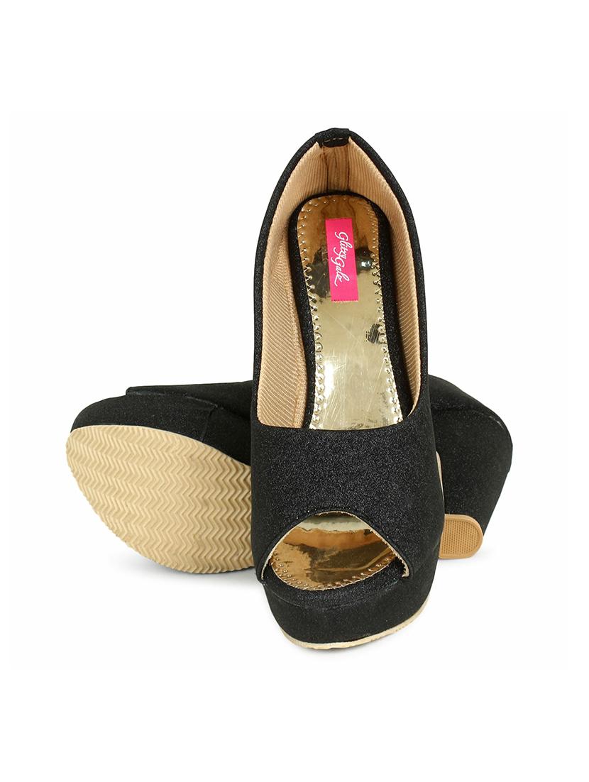 black synthetic slip on sandals - 18338564 - Zoom Image - 4