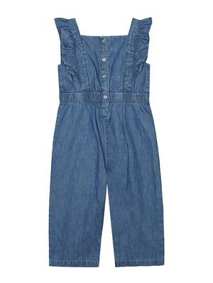 blue denim full length jumpsuit - 18338976 - Standard Image - 2
