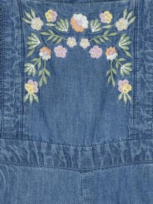 blue denim full length jumpsuit - 18338976 - Standard Image - 3