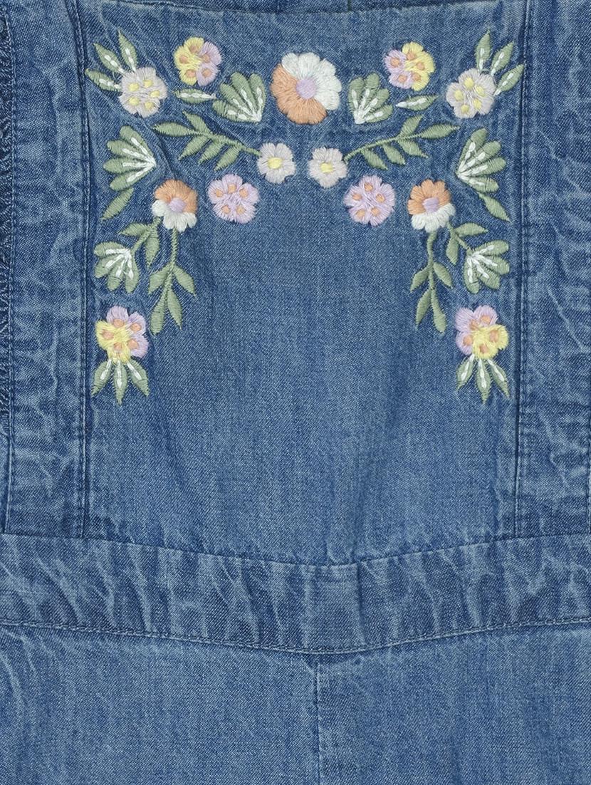 blue denim full length jumpsuit - 18338976 - Zoom Image - 3