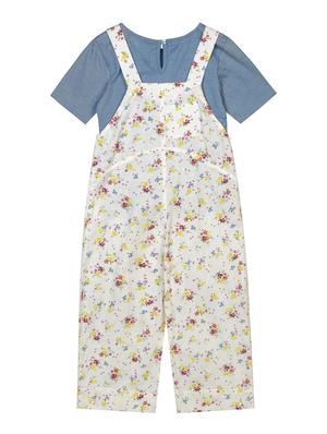 yellow floral full length jumpsuit - 18338978 - Standard Image - 2