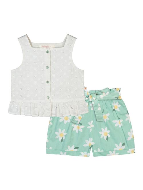 green floral shorts set - 18339001 - Standard Image - 1