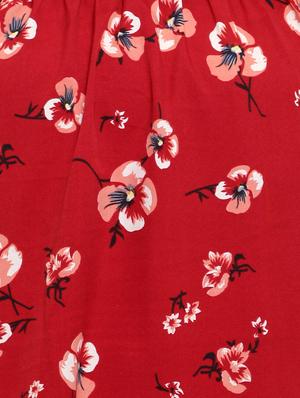 round neck floral a-line dress - 18339081 - Standard Image - 4