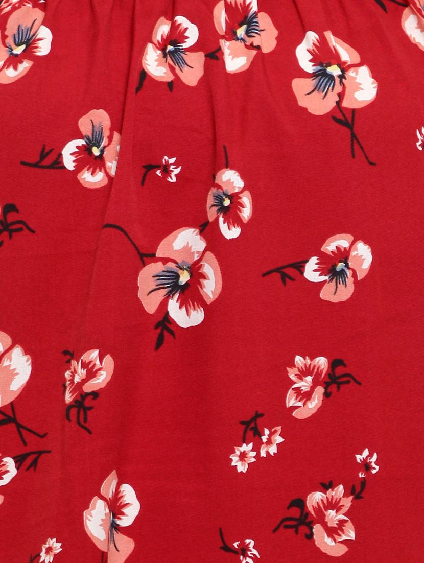round neck floral a-line dress - 18339081 - Zoom Image - 4