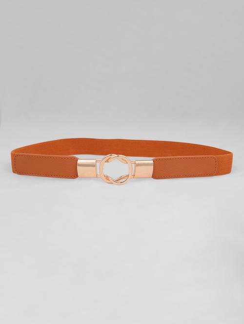 tan leatherette belt - 18339112 - Standard Image - 1