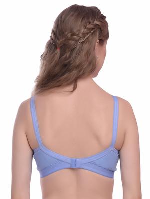 light blue solid regular bra - 18339317 - Standard Image - 3