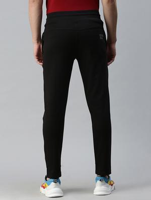 black solid full length track pant - 18339900 - Standard Image - 3