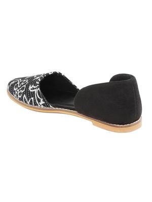 black fabric slip on ballerina - 18341341 - Standard Image - 3