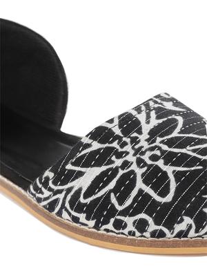 black fabric slip on ballerina - 18341341 - Standard Image - 5