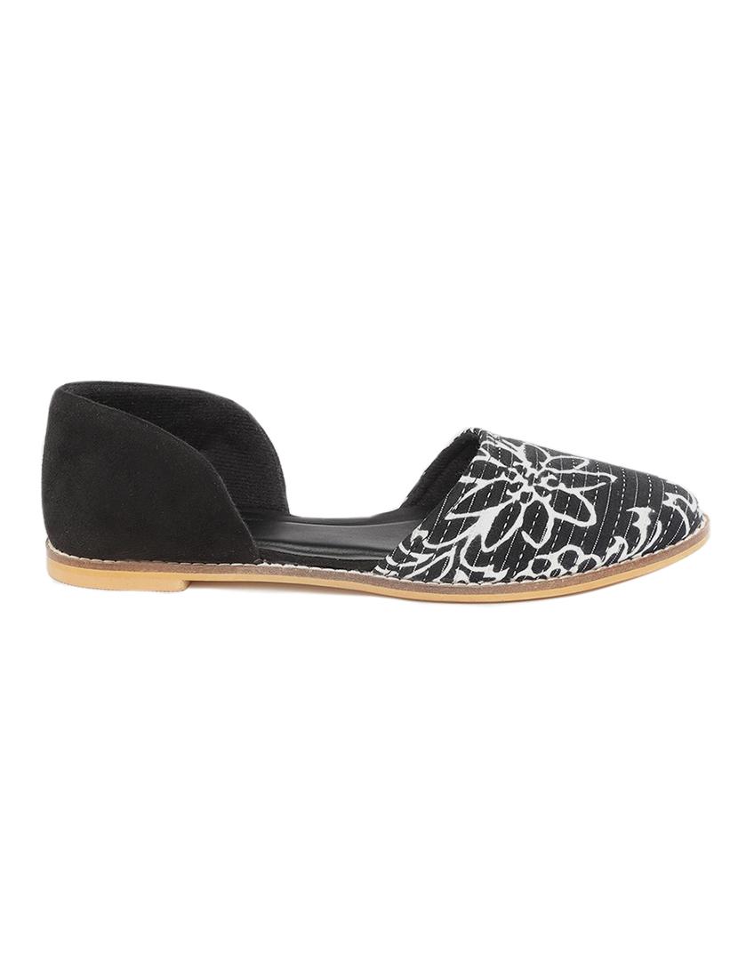 black fabric slip on ballerina - 18341341 - Zoom Image - 2