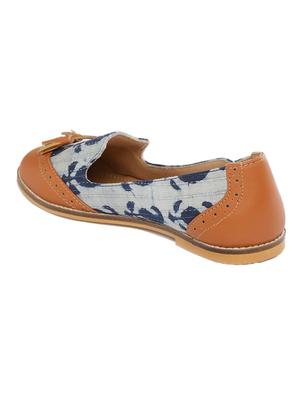 blue fabric slip on casual shoes - 18341345 - Standard Image - 3