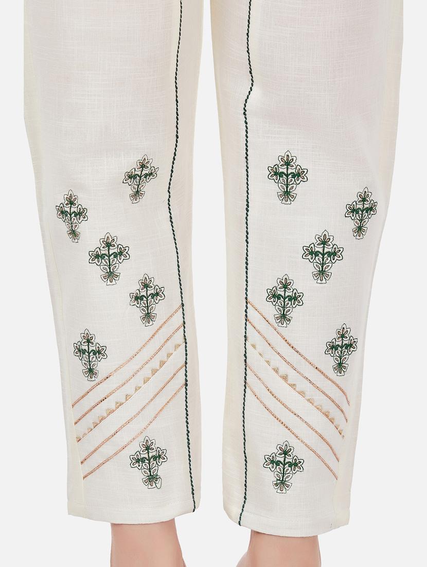 green printed kurta pant set - 18341632 - Zoom Image - 5