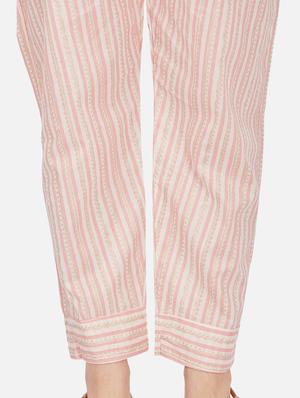 pink printed kurta pant set - 18341647 - Standard Image - 5