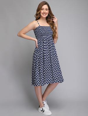 cami neck printed empire line dress - 18341838 - Standard Image - 2