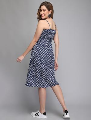 cami neck printed empire line dress - 18341838 - Standard Image - 3