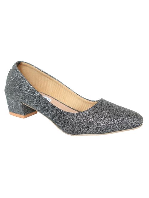 grey synthetic slip on pumps - 18342089 -  Standard Image - 0