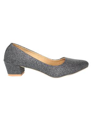 grey synthetic slip on pumps - 18342089 -  Standard Image - 1