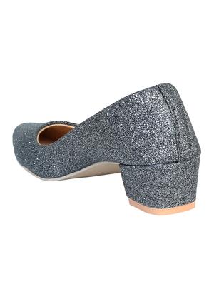 grey synthetic slip on pumps - 18342089 - Standard Image - 3