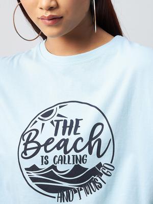 drop shoulder graphic crop tee - 18343426 - Standard Image - 6