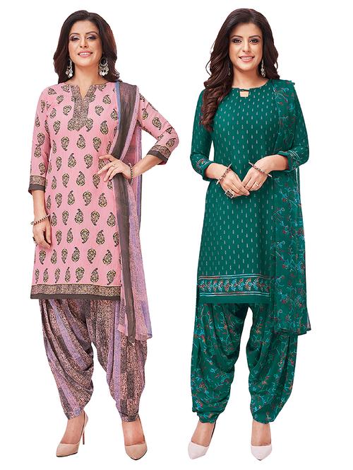 set of 2 unstitched suit set - 18344027 - Standard Image - 1
