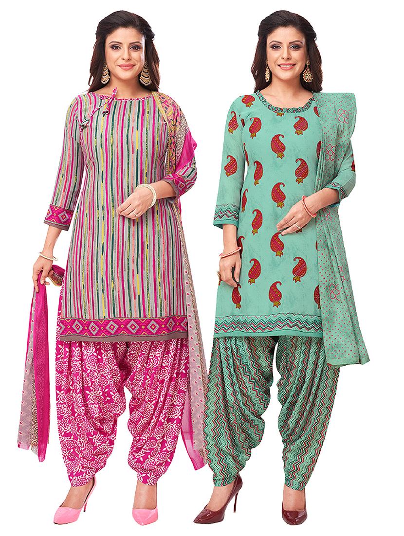 set of 2 unstitched suit set - 18344073 - Zoom Image - 1