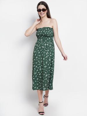 floral printed tube dress - 18344516 - Standard Image - 4