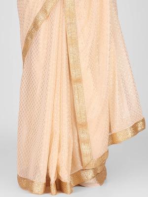 pink printed saree - 18344541 - Standard Image - 2