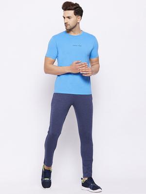 navy blue solid track pant - 18344564 - Standard Image - 4