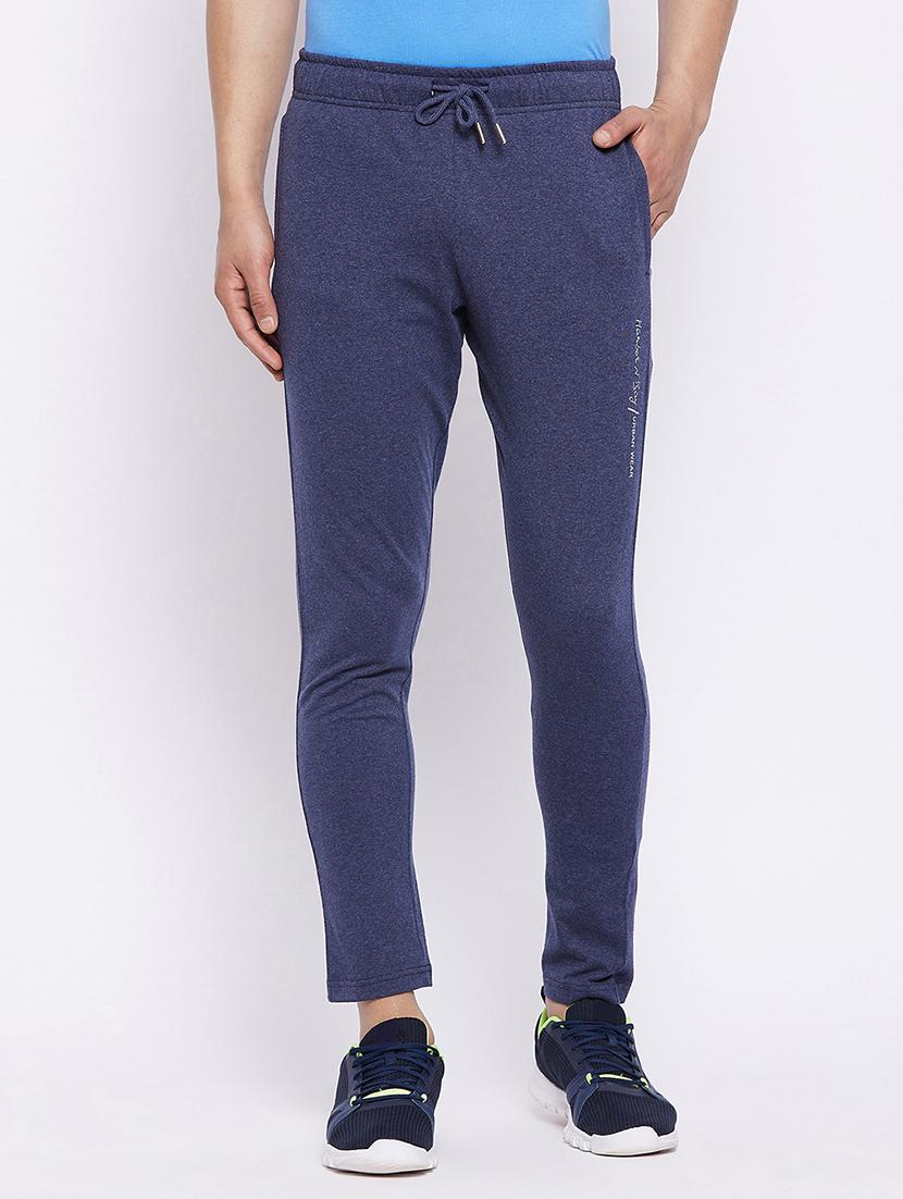 navy blue solid track pant - 18344564 - Zoom Image - 1