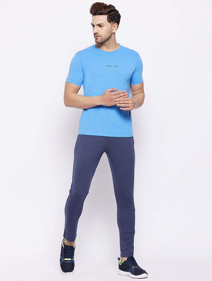 navy blue solid track pant - 18344564 - Zoom Image - 4