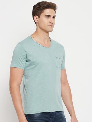 blue melange t-shirt - 18344711 - Standard Image - 3