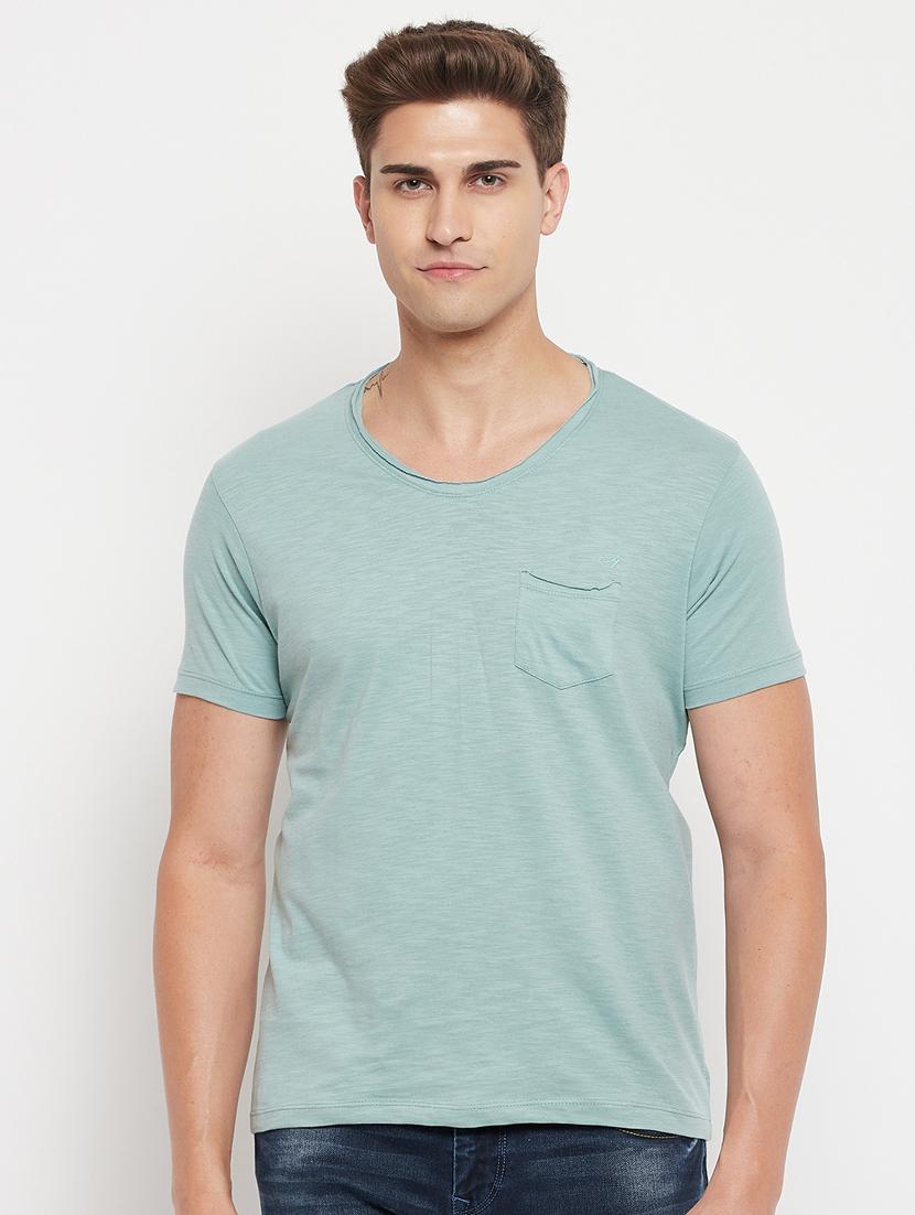 blue melange t-shirt - 18344711 - Zoom Image - 1
