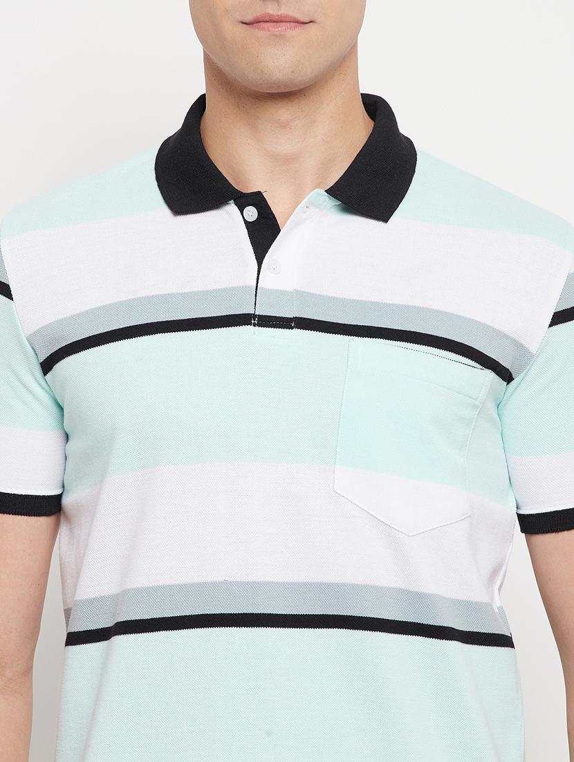 blue striped polo t-shirt - 18344717 - Zoom Image - 5
