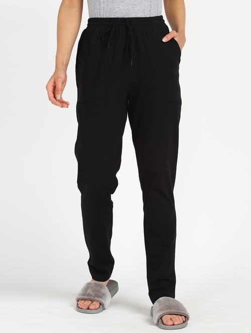 drawstring waist solid pajama - 18345468 - Standard Image - 1